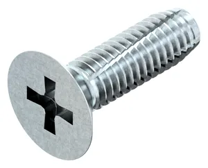 Cross recessed countersunk head thread cutting screw DIN 7516 DE-H Steel Zinc plated