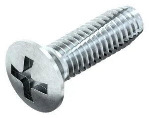 Cross recessed raised countersunk head thread cutting screw DIN 7516 EE-H Steel Zinc plated