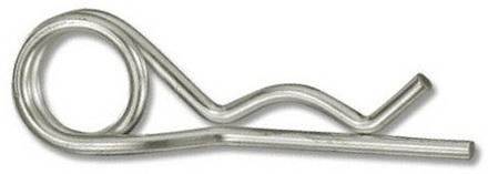 Spring cotter pin,double DIN 11024 Spring steel Zinc plated