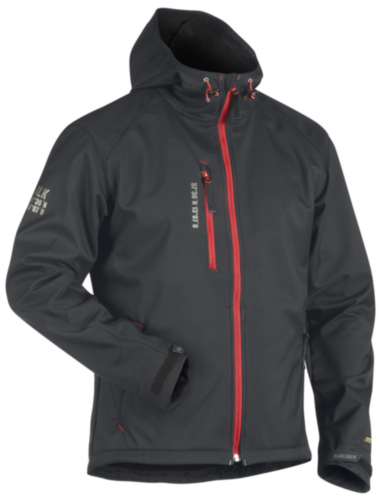 Blaklader Softshell jacket SOFTSHELL 4949 Dark grey/Red S
