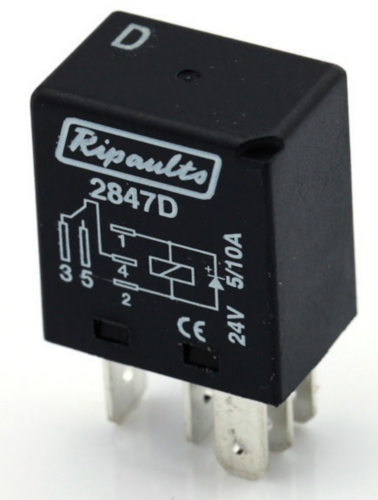 Ripca Two-way micro relay 24V 15-10A 5-pole MICRO RELAY C 24V 5-10A 5PIN D pieces