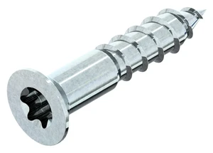 Hexalobular socket countersunk head screw for chipboard Steel Zinc plated