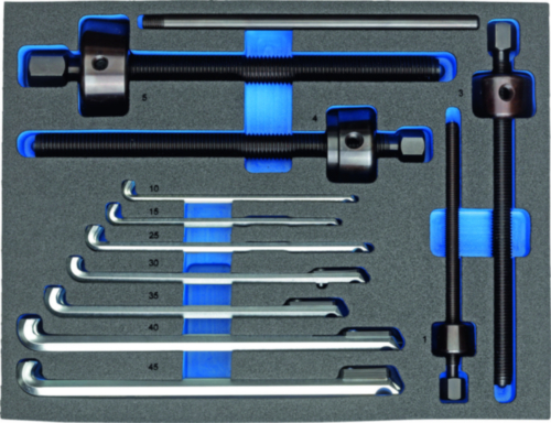 Gedore 1101 CT1.29/3K Ball Bearing Extractors Set in Foam Tray 37-Piece