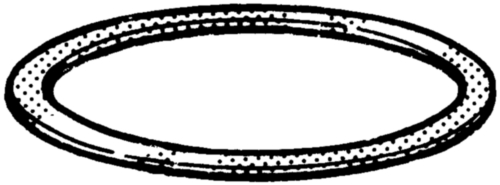 Sealing ring, filled, h=1.5 DIN 7603 C Copper/FESTAPLAN