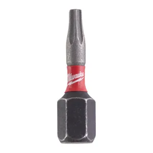 Jeu d'embouts Torx Milwaukee dans un blister TX10 1/4 » hexagonal 2 pièces