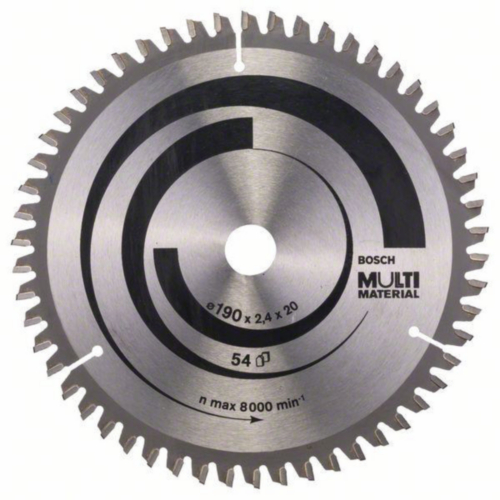 Bosch Circular saw blade MULTIMAT 190 x 20/16 54T