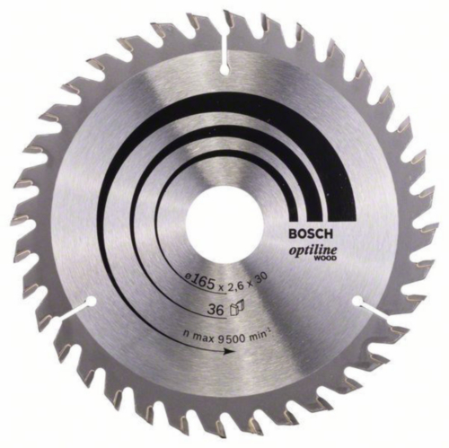 Bosch Circular saw blade OPTILINE 160X30/20 36T