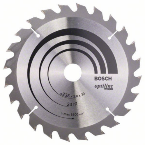 Bosch Circular saw blade OPTILINE 235X30/25 24T