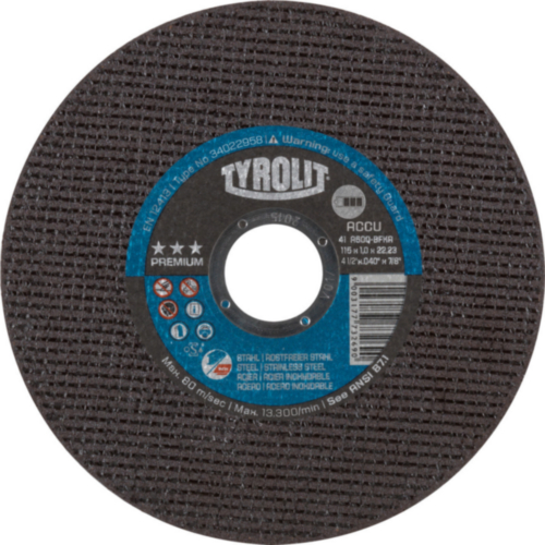 Tyrolit Cutting wheel 115 x 1,0 x 22,23