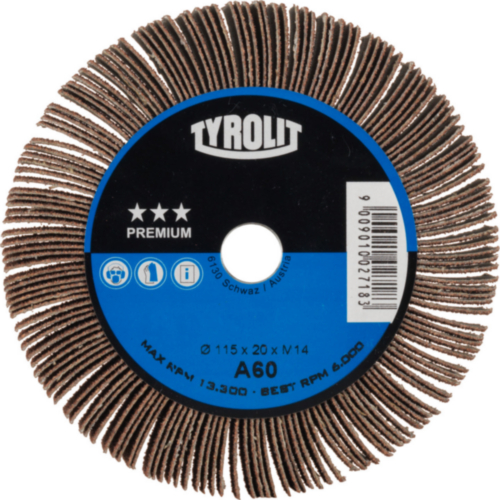 Tyrolit Flap wheel 125 x 20 M14 60