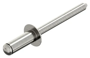 Dome head open end blind rivet Stainless steel A4 / Stainless steel A4