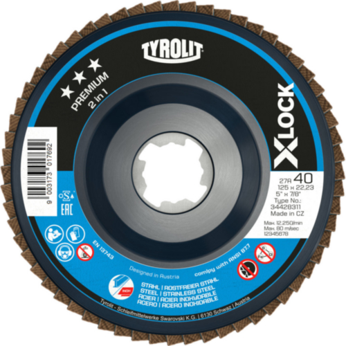 Tyrolit Flap disc 27SLA ZA40Q-B 115 x 22,23 ZA40Q-B