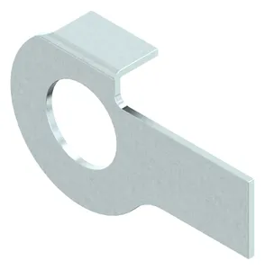 Tab washer with long and short tab DIN 463 Steel Zinc plated