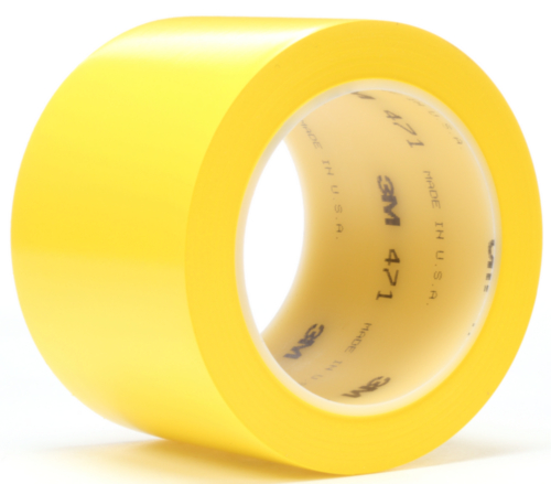 3M Vinyl tape 471 Yellow 75mm x 33m