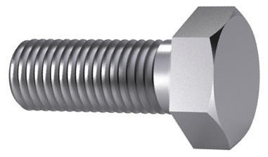 Hexagon head screw MF/MEF ISO 8676 Steel Zinc plated yellow passivated 8.8