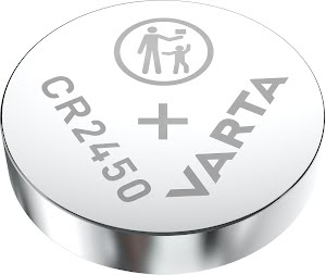 VARTA LITHIUM Coin CR2450 (Button Cell Battery, 3V) pack of 1