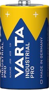 VARTA Industrial Pro, Alkaline Battery, D, Mono, LR20, 1,5V, Made in Germany