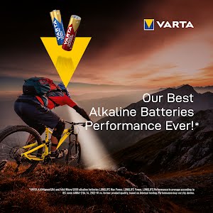 VARTA Longlife Power, Alkaline Battery, AA, Mignon, LR6, 1,5V, 4-pack, Made in Germany