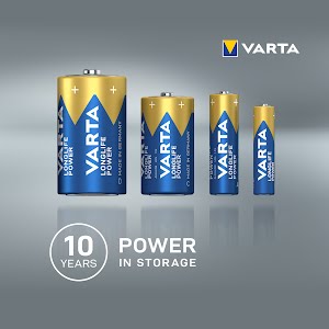 VARTA Longlife Power, Alkaline batterij, AAA, Micro, LR03, 1,5V, 4-pack, Made in Germany