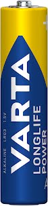 VARTA Longlife Power, Alkaline Battery, AAA, Micro, LR03, 1,5V, 8-pack, Made in Germany