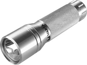 VARTA Premium Light F10 Flashlight incl. 3x Longlife Power AAA Flashlight Light Lamp Flashlight with aluminum housing for household, camping, fishing, garage, power failures, outdoor