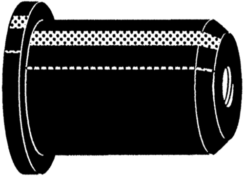 Rawl Gumová nitová matica s mosadzným závitovým puzdrom Guma