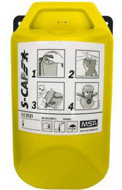 MSA Escape mask Yellow S-CAP AUER