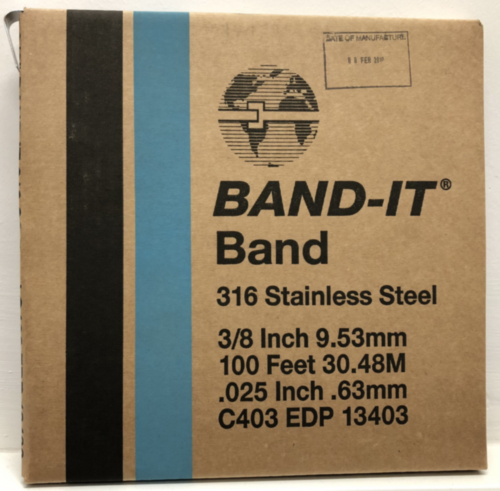 BAND-IT Bande à usage général Acier inoxydable (Inox) AISI 316 rouleau de 30.5 m (100')