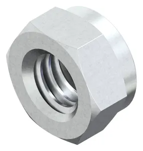 Prevailing torque type hexagon nut with non-metallic insert DIN 985 Aluminium Dural