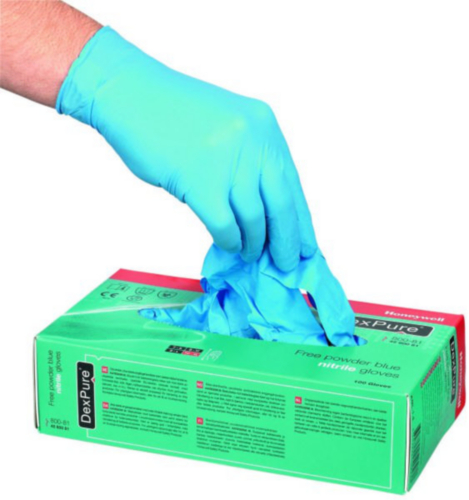 Honeywell Disposable gloves DEXPURE Nitrile SZ L/100PR