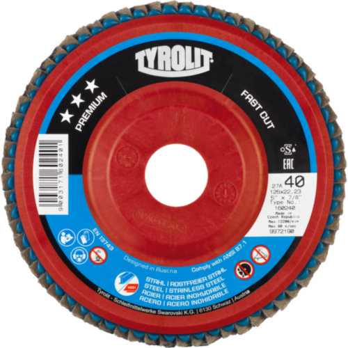 Disc cu clape Tyrolit 458029 115 x 22,2ZA60B K 60