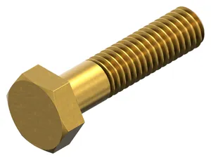 Hexagon head bolt ISO 4014 Brass CU2/CU3