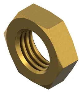 Hexagon thin nut DIN 439 2 Brass CU2/CU3 M3