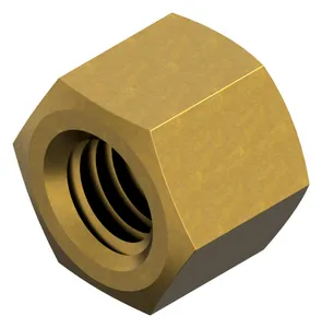 Hexagon cap nut, low type DIN 917 Brass CU2/CU3