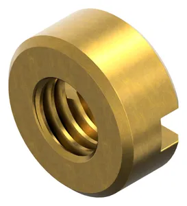 Slotted round nut DIN 546 Brass CU2/CU3