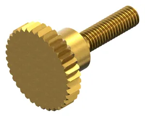 Knurled thumb screw high type DIN 464 Brass Cu3