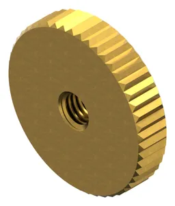 Knurled nut, low type DIN 467 Brass CU2/CU3