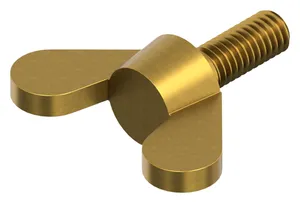 Wing screw rounded wings DIN 316 Brass