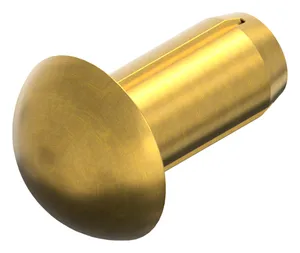 Grooved pin with round head ISO 8746 Brass