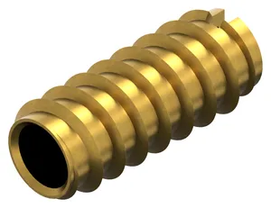 Slotted screw insert type A DIN 7965 Brass