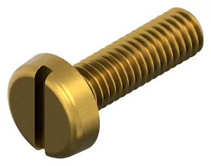 Slotted pan head screw DIN 85 Brass CU2/CU3