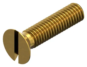 Slotted countersunk head screw DIN 963 Brass CU2/CU3