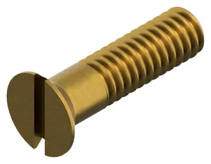 Slotted countersunk head screw BSW BS ≈450 (1958) Brass Cu2