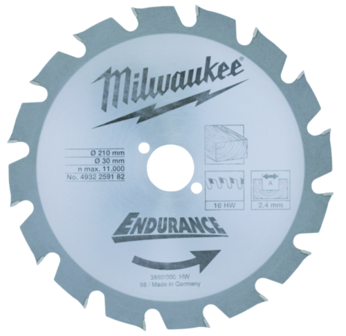 Milwaukee Circular saw blade 210X30MM