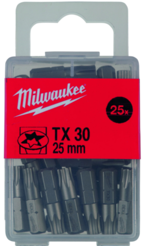 Milwaukee Screwdriver bit 25mm 25 pieces