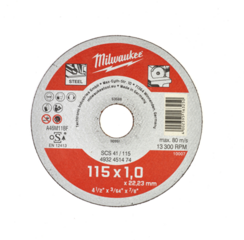 Milwaukee Disque à tronçonner SCS 41/115X1