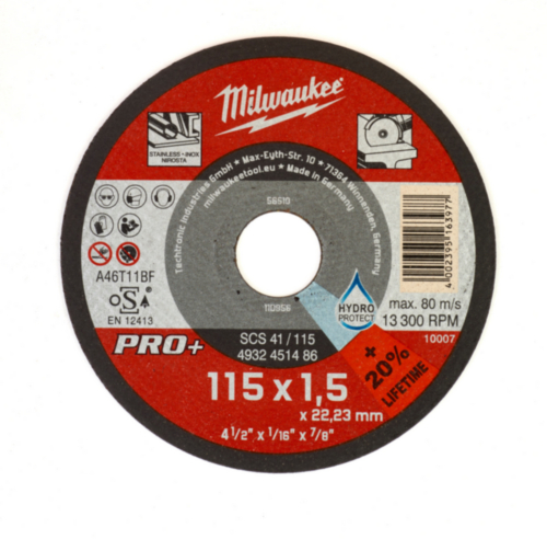 Milwaukee Cutting wheel SCS41 115 x 1,5mm