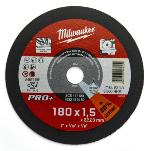 Milwaukee Cutting wheel SCS41 180 x 1,5mm