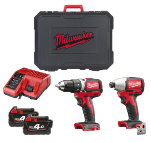 Milwaukee Cordless Combi set M18 BLPP2A-402C