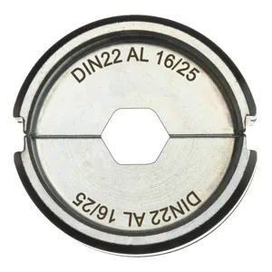 Milwaukee Sans fil Crimping die DIN22 AL 16/25